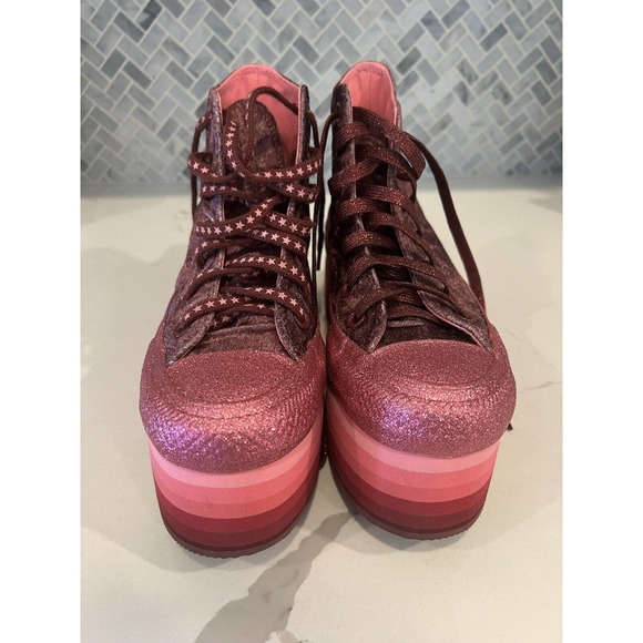Converse‎ Chuck Taylor All Star Platform High x Miley Cyrus, Size 5.5, Pink - Picture 1 of 9
